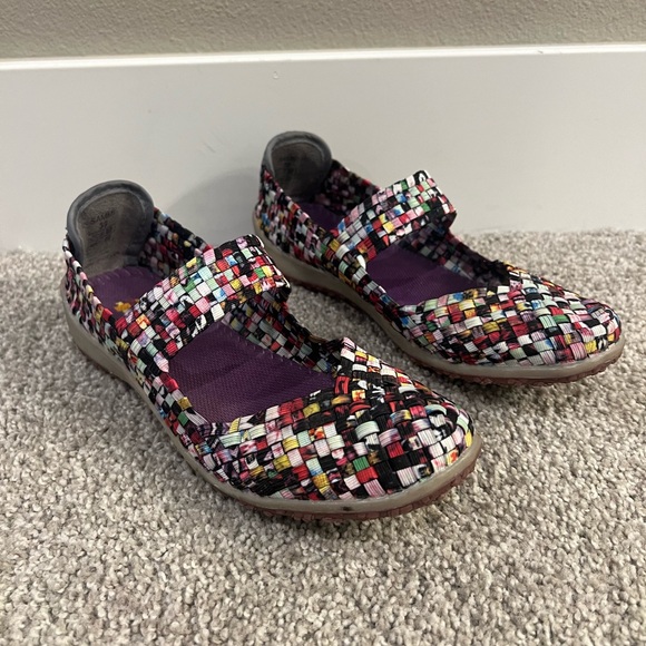Zee Alexis Shoes - Zee Alexis Multi Woven Mary Jane Flats SAMMI - women’s size 39 US size 8